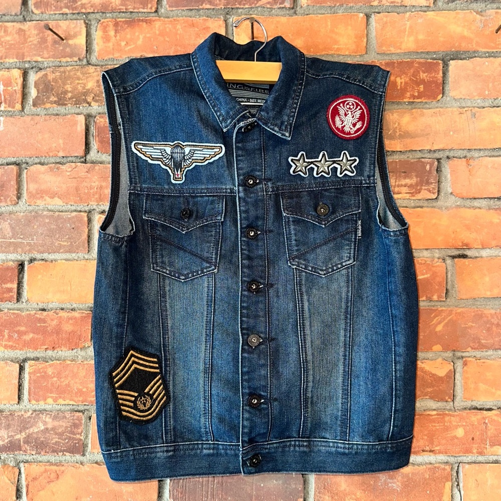 Vintage Men’s Denim Vest Medium